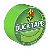 Duck 1265018 Color Duct Tape Neon Lime Green, 1.88 Inches x 15 Yards, Single Ro, Roll