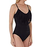 MagicSuit Women's SwimwearSolid Blaire V-Neck One Piece Swimsuit with Underwire Bra and Adjustable Straps, Black, 12