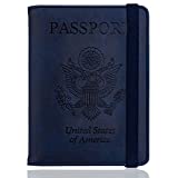 WALNEW RFID Passport Holder Cover Traveling Passport Case