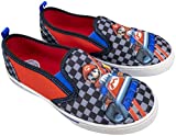 SUPER MARIO Kart Kids Sneakers, Canvas Checkerboard Slip-On, Boys Size 10 Black/Red