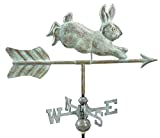 Good Directions 809V1G Rabbit Garden Weathervane, Blue Verde Copper with Garden Pole