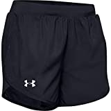 Under Armour Womens Fly By 2.0 Running Shorts , Black (001)/Black , Large