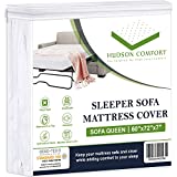 Hudson Comfort Sleeper Sofa Bed Cover, Waterproof On Top, Microfiber Comfortable Fabric, Sofa Mattress Fitted Sheet (Sofa Queen 60x72)