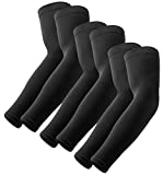 UV Sun Protection Compression Arm Sleeves - Tattoo Cover Up - Cooling Athletic Sports Sleeve for Football, Golf & Volleyball