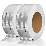 Seven Sparta 2 Inch x 200 Feet Silver DOT-C2 Reflective Tape Adhesive Safety Conspicuity Outdoor Reflector Tape (200FT)