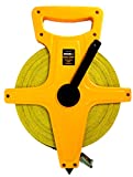 Johnson Level & Tool 1829-0200 Metric/Inch Fiberglass Long Tape, 200', Yellow, 1 Tape