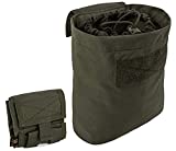 KRYDEX Molle Dump Pouch Roll-Up Drawstring Magazine Utility Pouch Folding Dump Bag (Ranger Green)