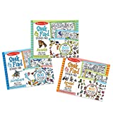 Melissa & Doug Seek & Find Sticker Pad 3-Pack, Around Town, Adventure, Animals, Each Includes 400+ Stickers, 14 Scenes to Color, 14" H x 11.1" W x 0.2"