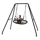 Swing Frame, 500lbs A-Frame Heavy Duty Swing Sets for Backyard, Swing Stand Without Saucer Swing