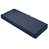 Classic Accessories Montlake Water-Resistant 59 x 18 x 3 Inch Outdoor Bench/Settee Cushion, Patio Furniture Swing Cushion, Heather Indigo Blue, Patio Loveseat Cushion