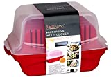 No Mess All in 1 Microwave Cooker Set For Bacon, Pasta, Rice, Popcorn, Vegetables and So Much More In One 5.8L Device. Quickly and Easily Steam, Roast, Poach, Bake and Cook Healthy Dishes for Any Meal