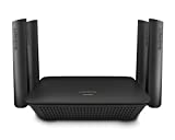 Linksys RE9000: AC3000 Tri-Band Wi-Fi Extender, Wireless Range Booster for Home, 4 Gigabit Ethernet Ports, Works with Any Wi-Fi Router (Black)