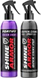 SHINE ARMOR Fortify Quick Coat & Graphene Ceramic Coating Spray - Waterless Wash & Paint Protection