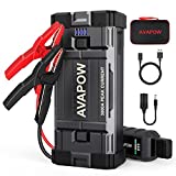 AVAPOW Car Battery Jump Starter Portable,3000A Peak 23800mAh,12V Jump Boxes for Vehicles(Up to 8L Gas/8L Diesel Engine),Auto Battery Booster Jumper Pack with USB QC3.0/LED Light