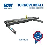 B&W Trailer Hitches Turnoverball Gooseneck Hitch - GNRK1016 - Compatible with 2016-2019 Chevrolet/GMC 2500 & 3500 Trucks