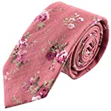 Man of Men - Men's Floral Tie - Pink