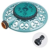 Sprout 65101-AMZ Melnor Metal 8-Pattern Sprinkler and QuickConnect Product Adapter Amazon Bundle, Gooseberry Green