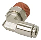 VIAIR 11448 1/4" NPT(M) to 1/4" Airline 90 Degree Swivel Elbow Fitting (DOT Approved), 4 Pack