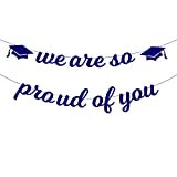 We are So Proud of You Banner, Graduation Banner, Car Decorations for Graduation Parade, Party Banners Graduation, Royal Blue Graduation Decorations 2022, Graduation Banner for Car