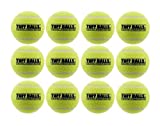 PetSport Tennis Ball Dog Toys | 12 Pack Medium (2.5") Pet Safe Non-Toxic Industrial Strength Felt & Rubber Tuff Balls | Play Fetch, Launch, Chuck or Toss at Dog Park
