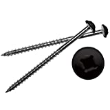 Mid America Painted Screws for Vinyl Shutters (002 Black, Bag of 12)