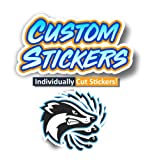 VulgrCo Personalized Custom Individually Die Cut Stickers Decals for Fun, Business, Weddings, Birthdays, Gifts Waterproof (Standard Stickers)