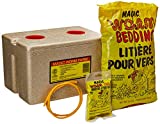 Magic Bait 1000 Worm Farm with Bedding and Food Storage Box, Yellow