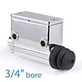 KiWAV Rear Master Cylinder Brake 3/4" Bore Chrome Billet compatible for Harley OEM# 42454-80A, 42453-80A, 41754-79A