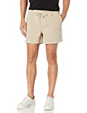 Goodthreads Men's Slim-Fit 5" Inseam Pull-On Comfort Stretch Canvas Short, Light Khaki, Medium