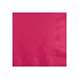 Creative Converting Touch of Color 2-Ply 50 Count Paper Beverage Napkins, Hot Magenta