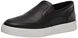 FitFlop Men's Rally X Slip ON-Leather Sneaker, Black, 13