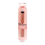 Real Techniques Expert Concealer Brush, Ultra Plush Custom Cut Synthetic Taklon Bristles & Extended Aluminum Ferrules, Uniquely Shaped Brush Head, For Even Coverage, Orange Face Brush, 1 Count