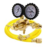 Nitrogen Regulator with 60" Hose for HVAC Purge, 0-800 PSI Output Pressure, CGA580 Inlet Connection and 1/4'' Male Flare Outlet Connection