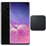 Samsung Galaxy S10+ Plus (128GB, 8GB) 6.4" AMOLED, Snapdragon 855, IP68 Water Resistant, 4G LTE (Fully Unlocked US Model for T-Mobile, AT&T, Verizon, Global) G975U1 (Wireless Charger Bundle, Black)