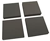 XCEL Heavy Duty Equipment Pads, Anti Vibration Non Slip Furniture Pads, 4" x 4" x 3/4" Thick (Set of 4)