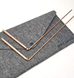 Spirit Hunter 99.9% Copper Dowsing Rod- 2PCS Divining Rods with Bag - Detect Gold, Water, Ghost Hunting etc.