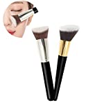 3D Foundation Brush Makeup Brush, Professional Concealer Brush, Contour Brush, Facial Brush, Makeup Brush Set, Suitable For Girls Makeup Use (2Pcs)