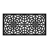 Barrette Outdoor Living 73030565 Fretwork Decorative Screen Panel, Black