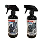 Arrest My Vest Odor Eliminating Spray for Body Armor, K-9's and Vehicles 2 16 oz Bottles, 1 Midnight Fragrance and 1 Unscented. Completely Safe on All Body Armor, Fabrics, Upholstery and Leather