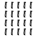 DBM IMPORTS 20 PCS Gridwall Utility Hook Grid Wall Panel Display Picture Notch Black