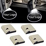 NewL 2 Pair Custom Logo Picture Wireless Led Projector Car Door Welcome Lights - Beige