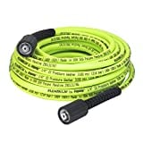 Flexzilla HFZPW3450M Pressure Washer Hose with M22 Fittings, 1/4" x 50', Green