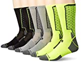 Russell Men's Core Snake Bite Crew Socks, Assorted Colors, Shoe Size: 6-12