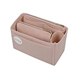 Purse Organizer, Felt Bag Organizer Insert For Speedy, Neverfull, Tote, Handbag, 8 Colors 5 Sizes (Medium, Beige)