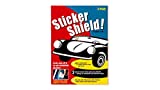 STICKER SHIELD - Windshield Sticker Applicator for Easy Application, Removal and Re-Application from Car to Car - 4 inch x 6 inch Sheets (Pack of 2 Sheets)