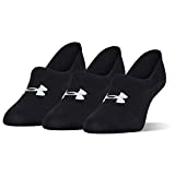 Under Armour Women's Breathe Lite Ultra Low Socks, Multipairs , Black (3-Pairs) , Medium