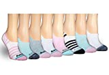 Saucony Women's Show Cushioned Invisible Liner Socks, Fashion Assorted (8 Pairs), Shoe Size: 6-10