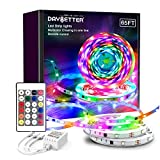 DAYBETTER Multi-Color Chasing in One Line Addressable Led Strip Lights 65.6ft, IC Chips SMD 5050 Dreamcolor Led Lights with Remote Control for Bedroom