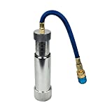 Wisepick A/C AC Oil and Dye Injector with R-134a Snap Quick Coupler 1/4" SAE Hand Turn