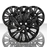 Auto Reflections Set of 4 16" 10 Split Spoke Wheel Covers for Toyota Camry - Gloss Black 2012-14